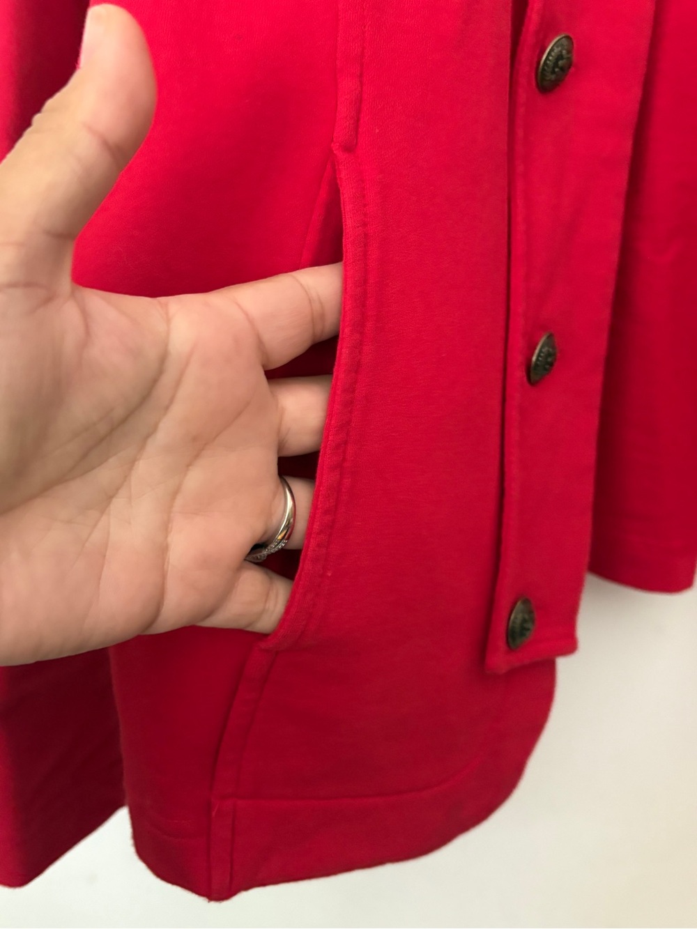 Tommy Hilfiger Women's Red Military-Style Jacket - Picture 6 of 9